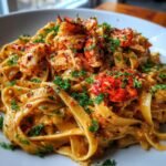 Creamy Spicy Lobster Pasta