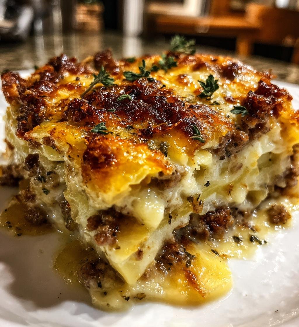 Crockpot Hamburger Potato Casserole