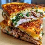 Cuban Garlic Bread Sandwiches