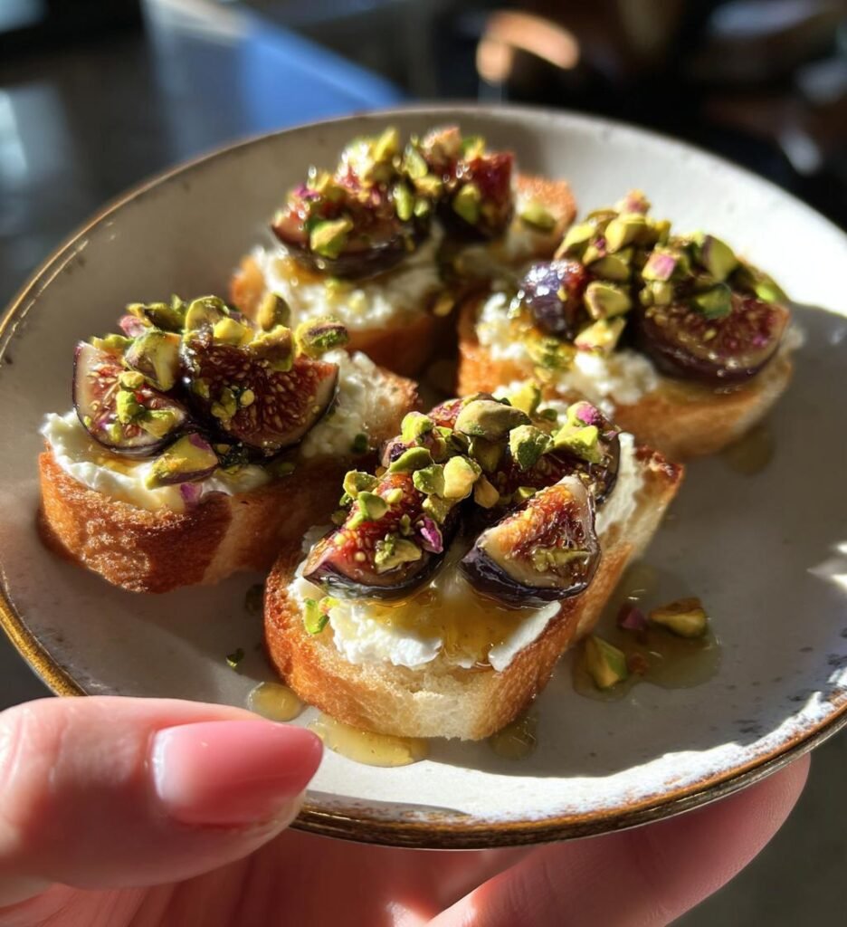 Goat Cheese Appetizer with Fig & Pistachios