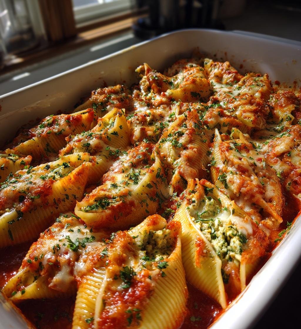 Herb Zucchini Stuffed Jumbo Shells - detail 1