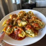 Herb Zucchini Stuffed Jumbo Shells
