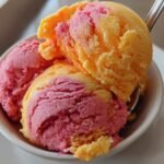 Homemade Rainbow Sherbet