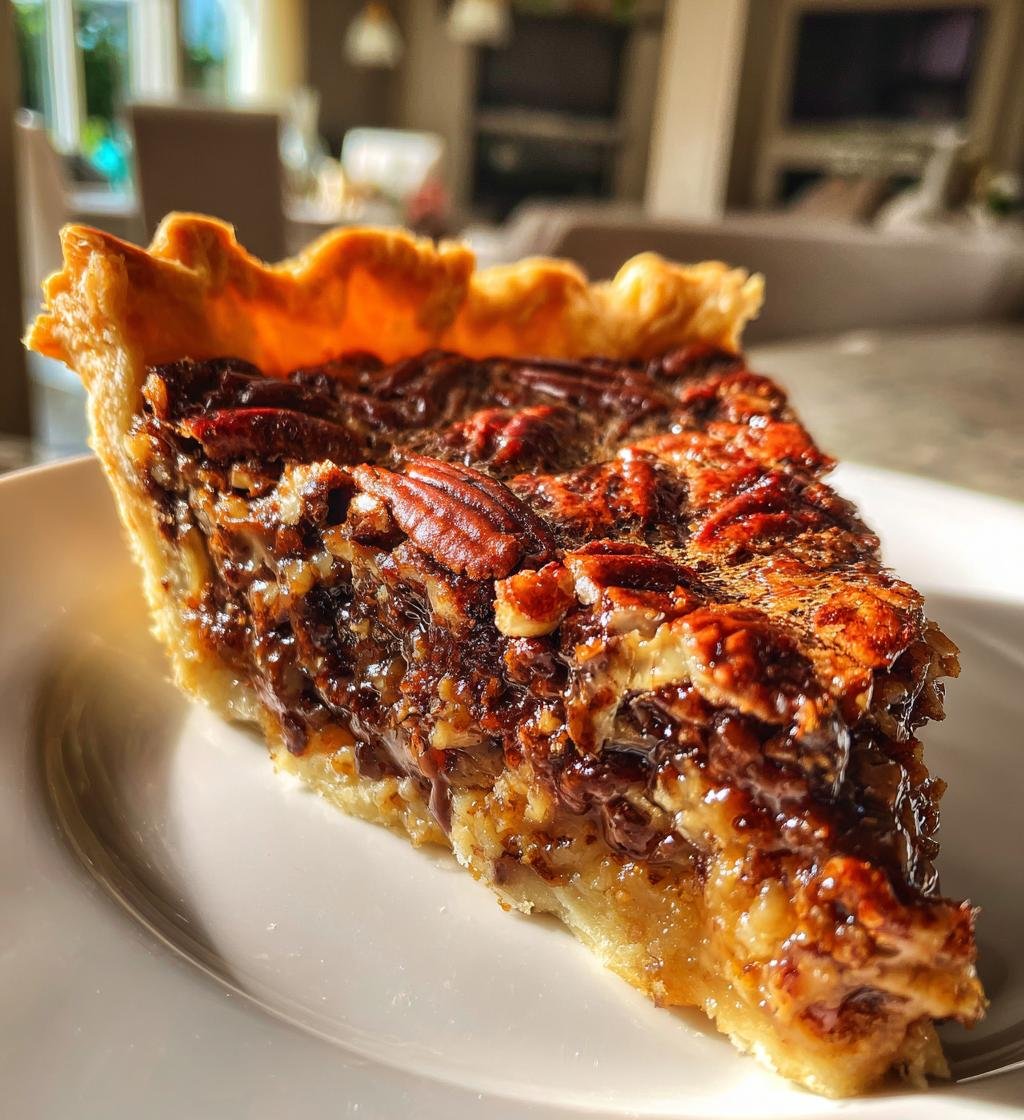 Homemade Texas Chocolate Pecan Pie - detail 1