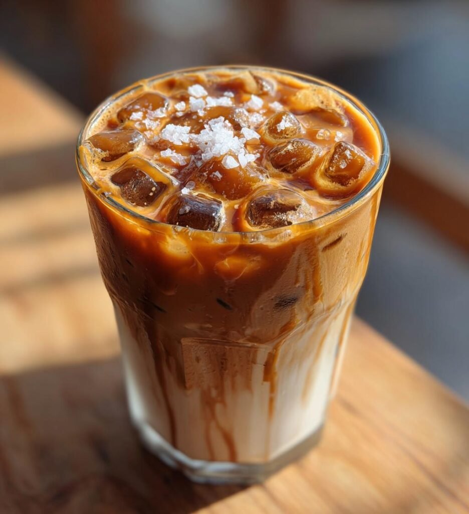 Iced Salted Caramel Latte