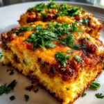 Loaded Chili Cheese Cornbread Bake