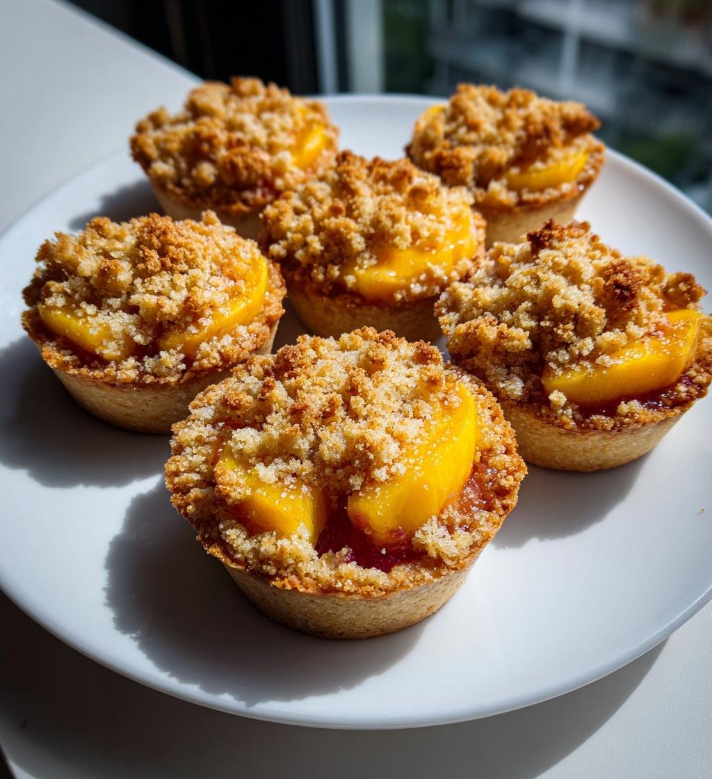Mini Peach Crumble Pies - detail 1