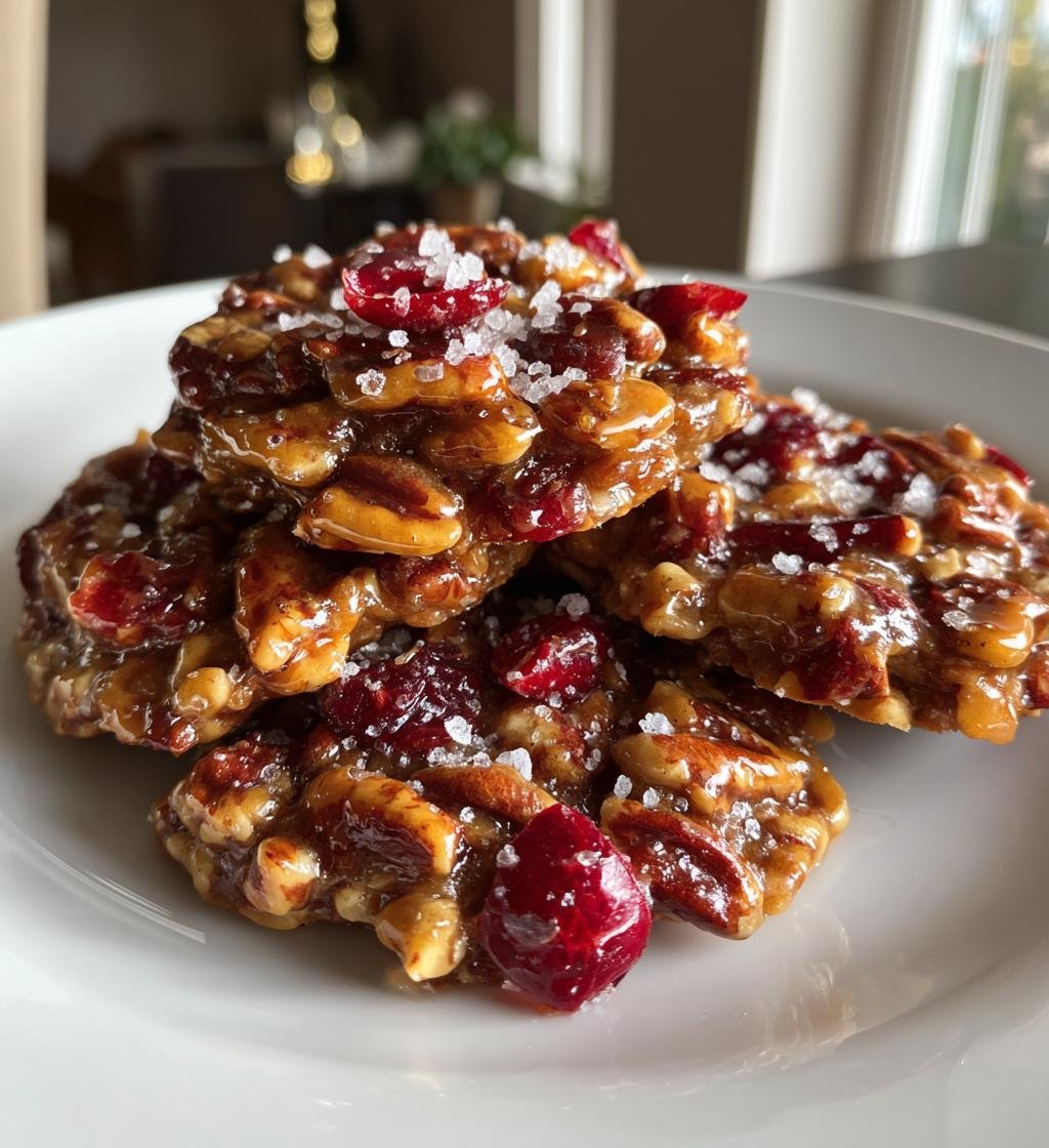 No Bake Cranberry Pecan Praline Cookies - detail 1