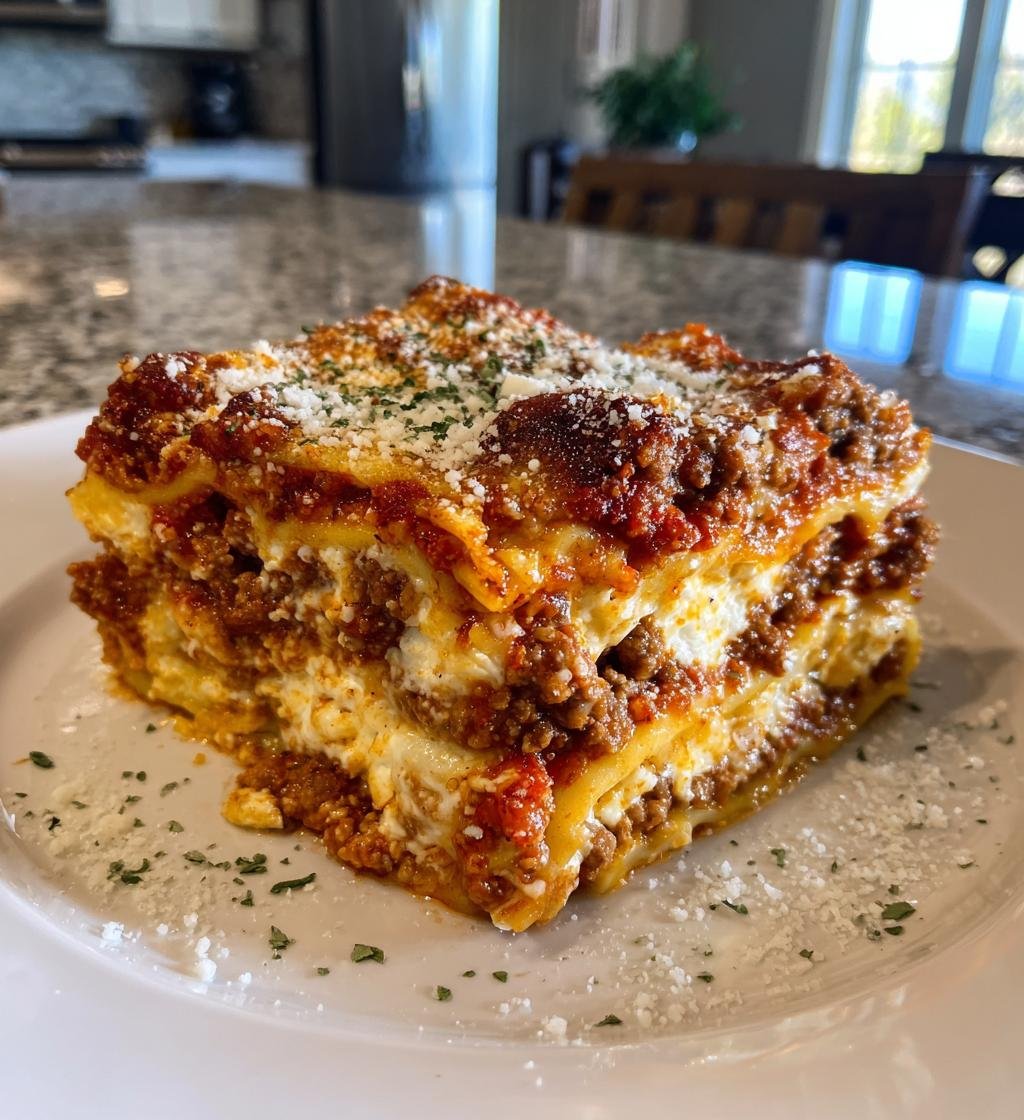 Parmesan Garlic Cheeseburger Lasagna