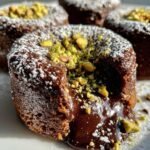 Pistachio Chocolate Lava Cakes