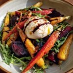 Roasted Beets And Carrots With Burrata Salad