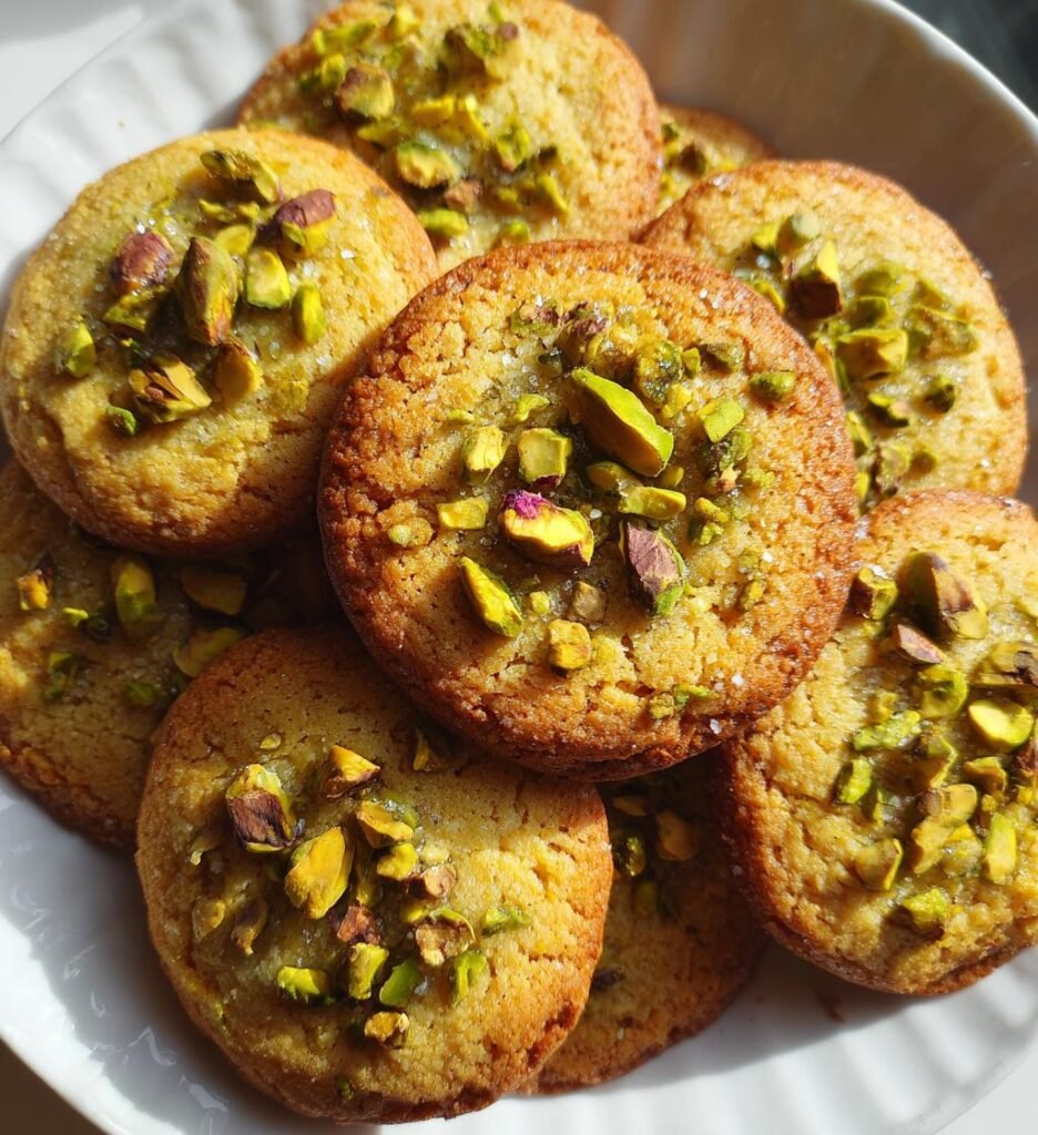 Salted Honey Pistachio Cookies