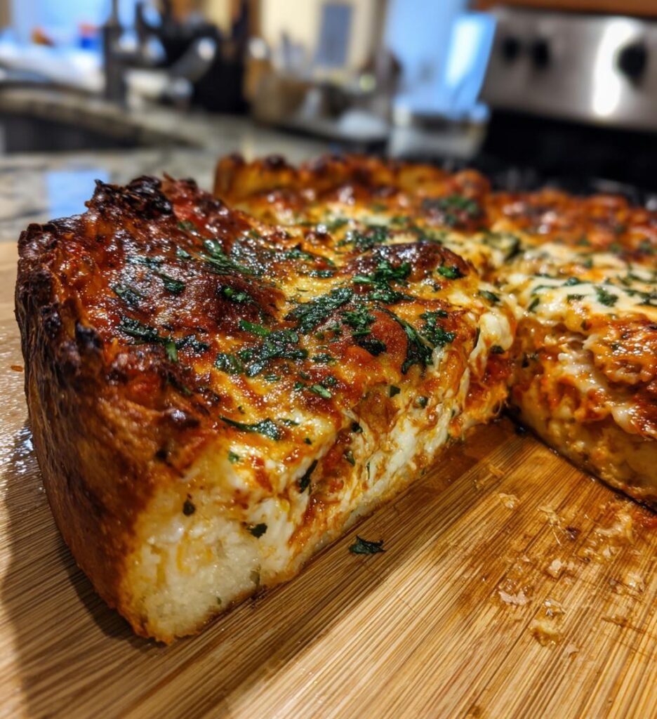 Stuffed Layered Pizza Pie