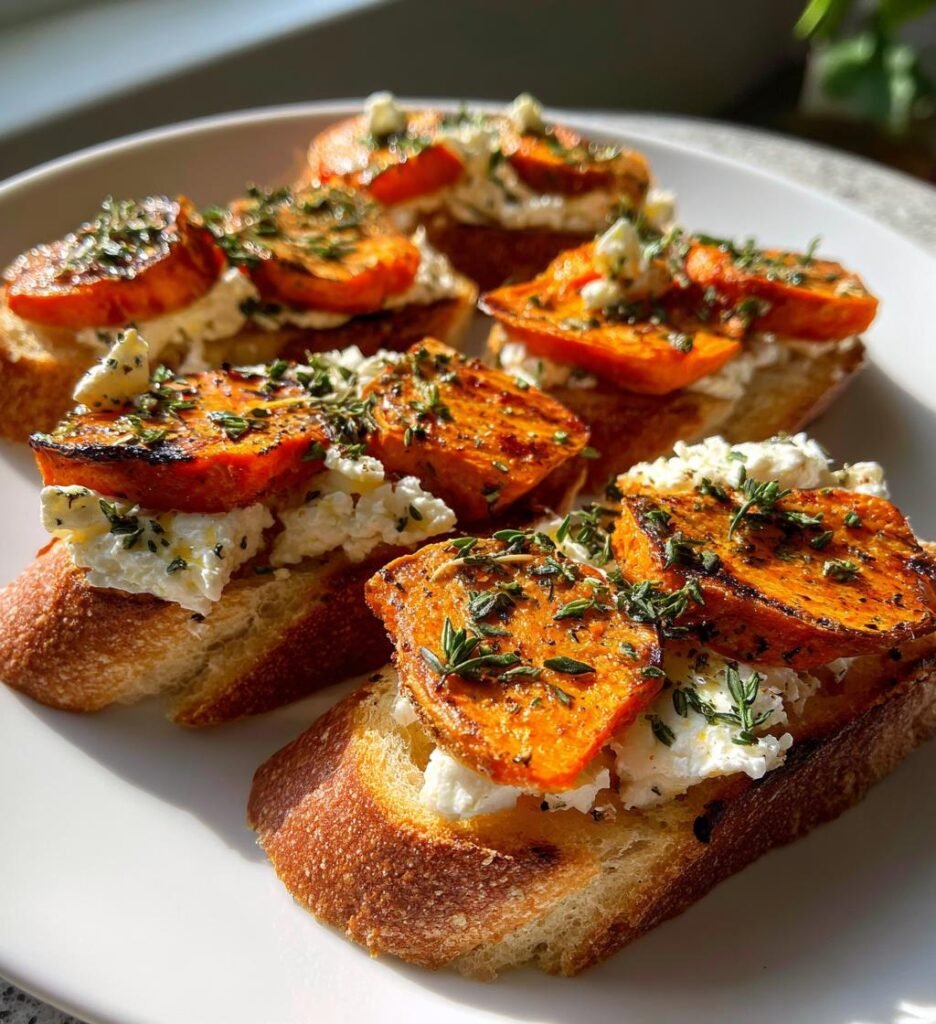 Sweet Potato Crostini