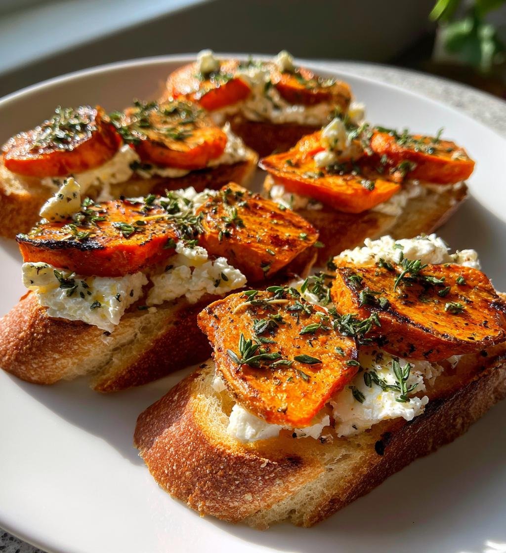 Sweet Potato Crostini
