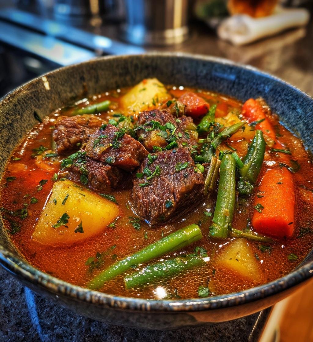 Vegetable Beef Soup - detail 1