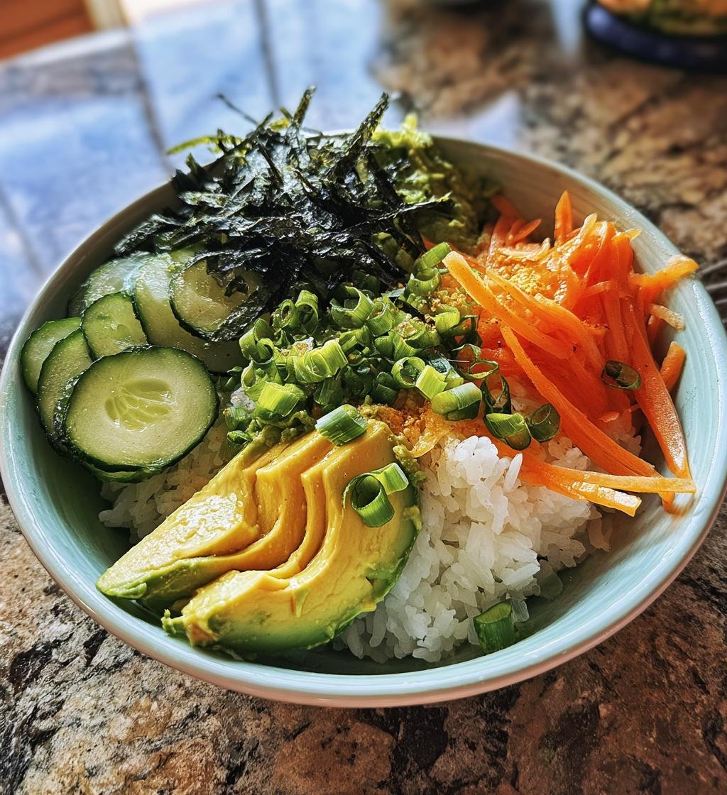 Veggie Sushi Bowl - detail 1
