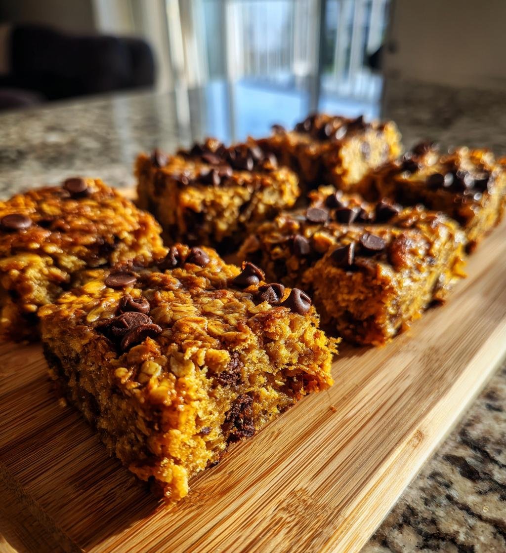 Baked Banana Oatmeal Bars - detail 1