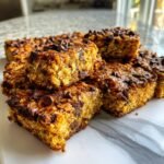 Baked Banana Oatmeal Bars