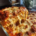 Baked Cream Cheese Spaghetti Casserole