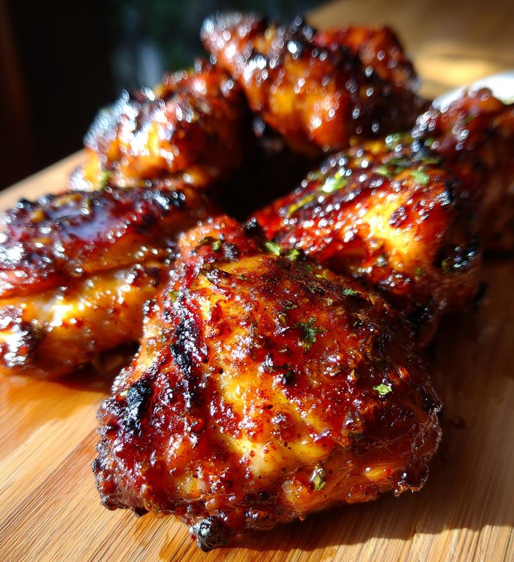 Bbq Spiced Chicken Thighs With Tangy Honey Glaze - detail 1