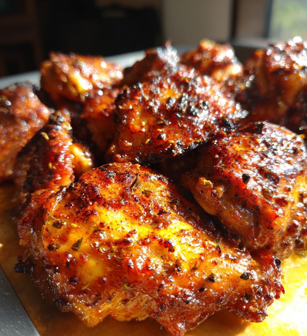 Bbq Spiced Chicken Thighs With Tangy Honey Glaze