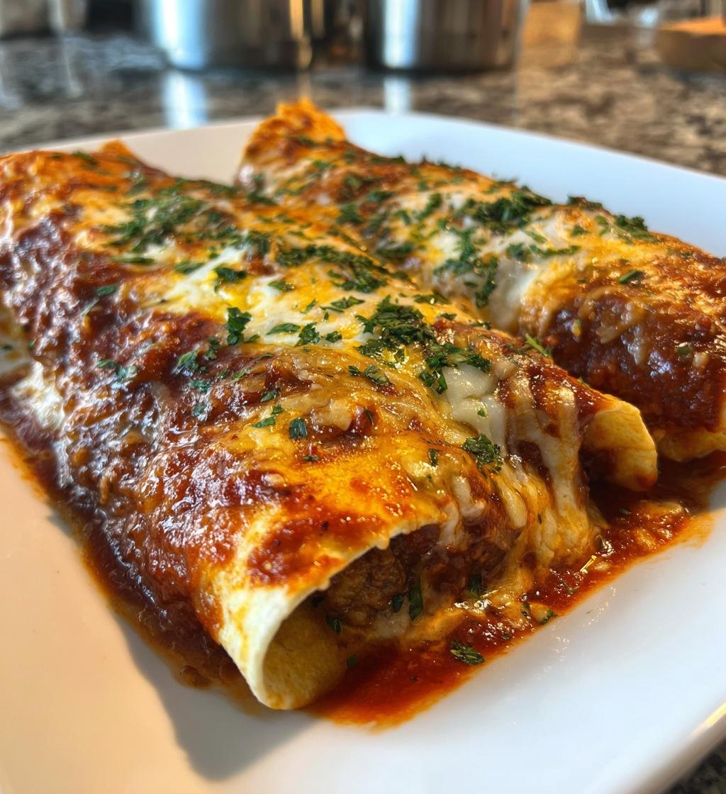 Beef Enchiladas with Homemade Red Sauce - detail 1