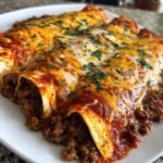 Beef Enchiladas with Homemade Red Sauce