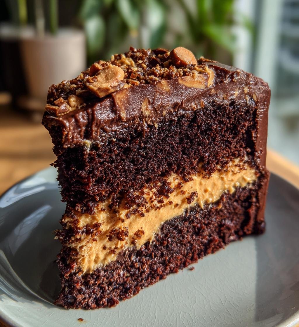 Best Ever Chocolate Peanut Butter Cake - detail 1