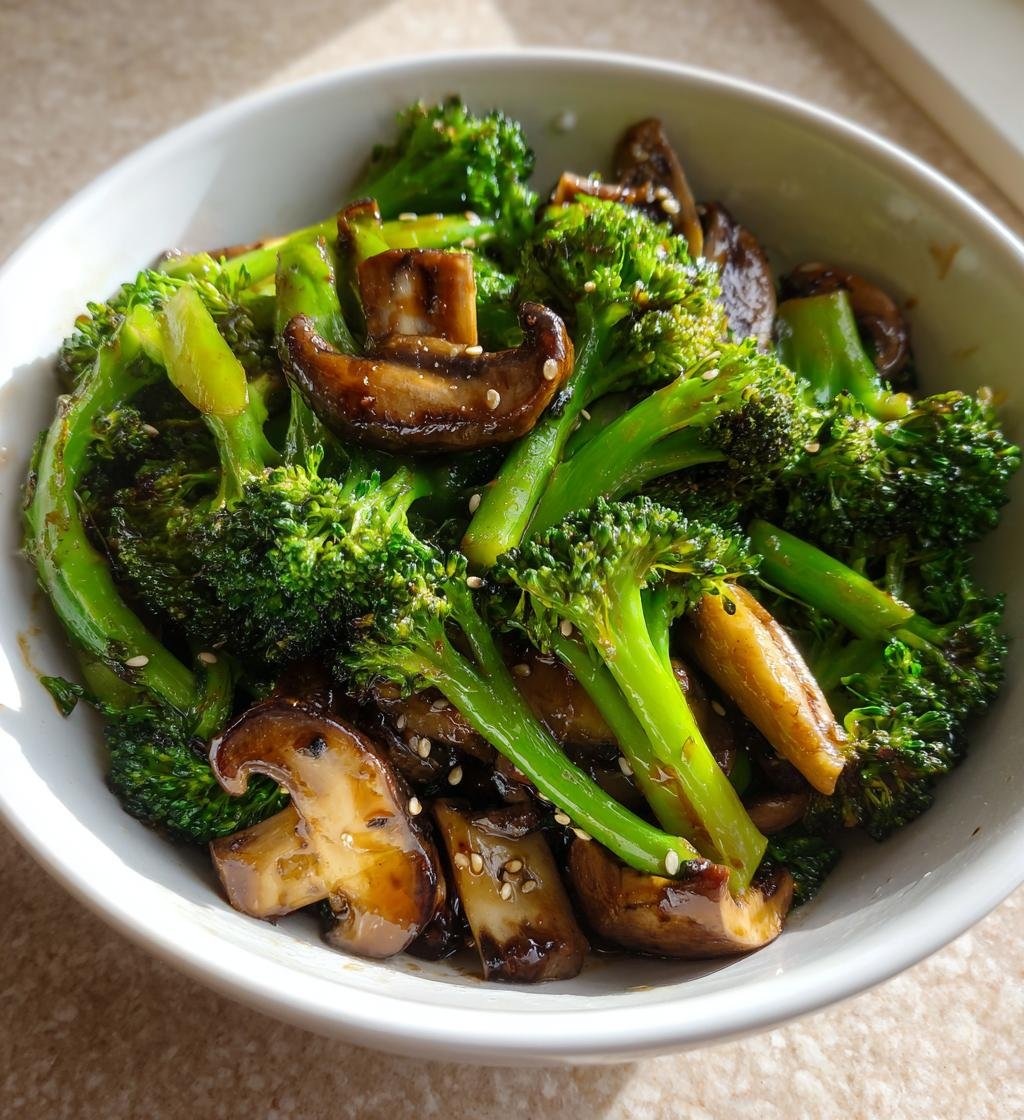 Broccoli And Mushroom Stir Fry - detail 1