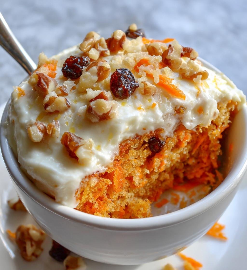 Carrot Cake in a Mug