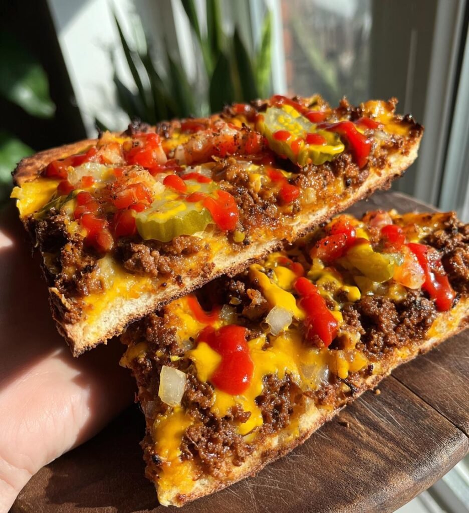 Cheeseburger Flatbreads