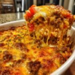 Cheesy Hamburger Rice Casserole