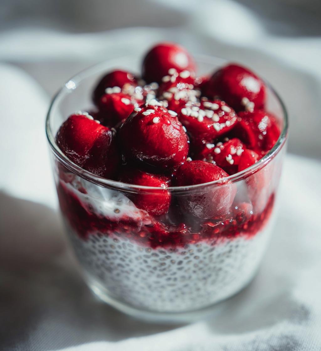 Cherry Chia Pudding