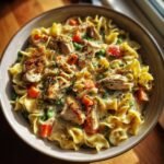 Chicken Pot Pie Noodle Skillet