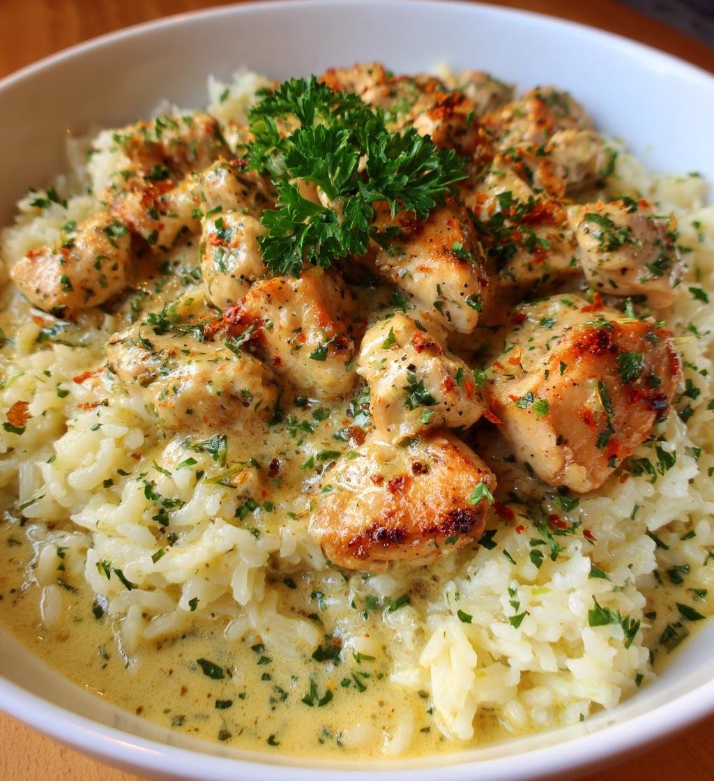 Chicken Scampi with Creamy Garlic Parmesan Rice - detail 1