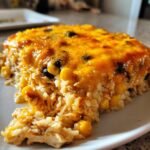 Chicken and Rice Queso Casserole