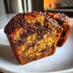 Chocolate Banana Oatmeal Muffins
