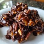Chocolate Pecan Turtle Clusters