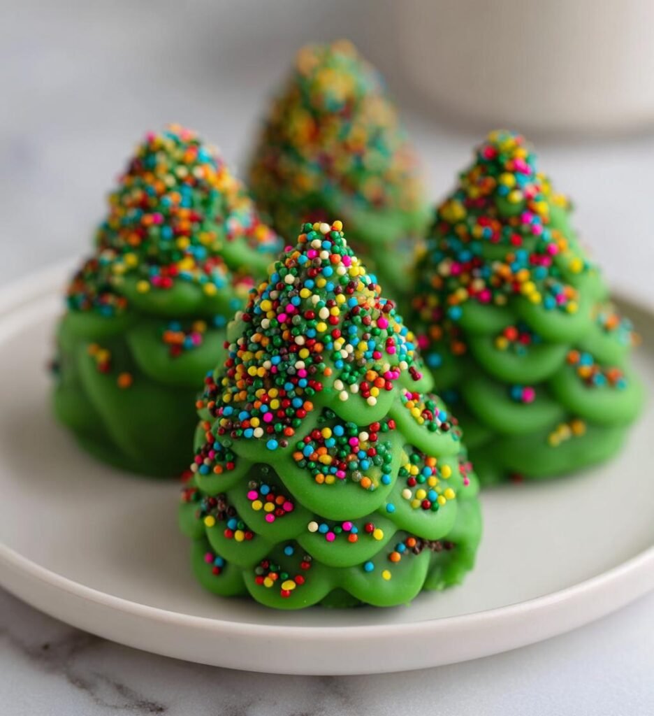 Christmas Tree Cake Truffles