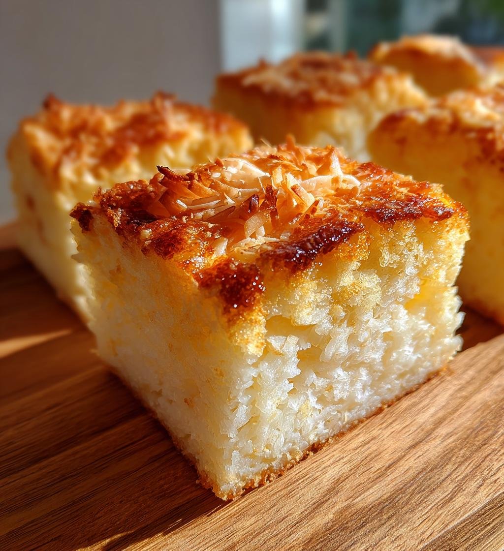 Coconut Mochi Cake - detail 1