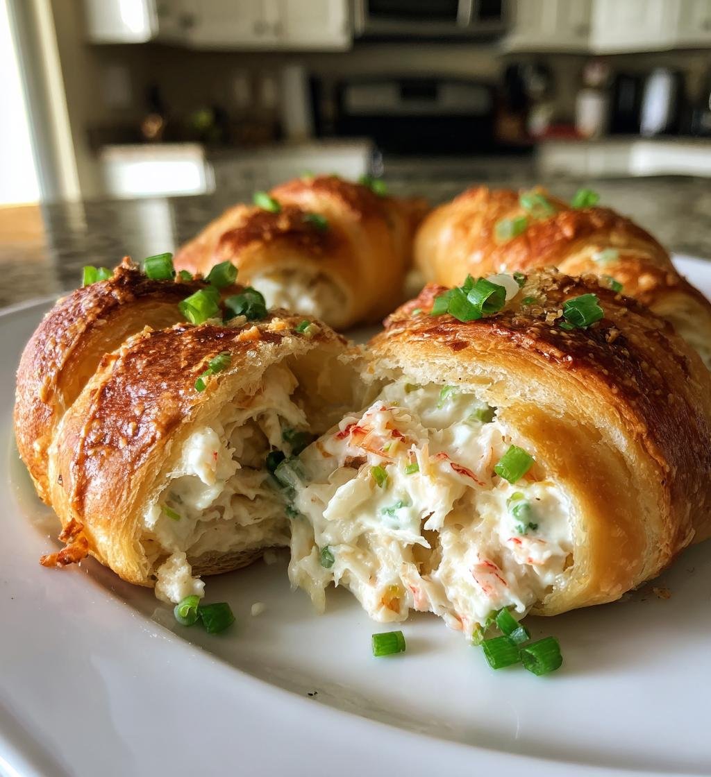 Crab Crescent Bites