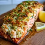Crab and Shrimp Stuffed Salmon