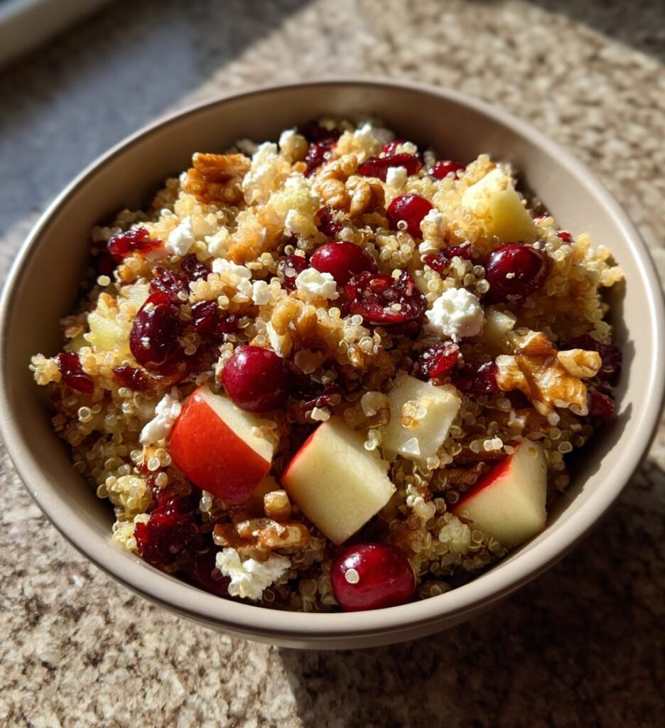 Cranberry Apple Quinoa Salad