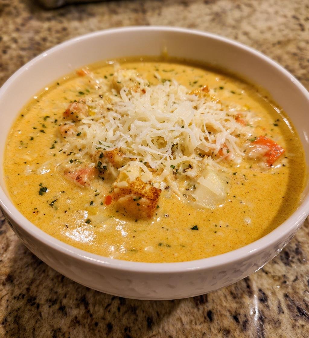 Creamy Apple and White Cheddar Soup - detail 1