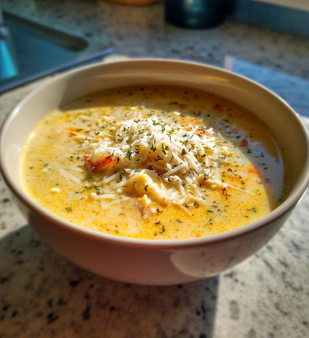 Creamy Apple and White Cheddar Soup