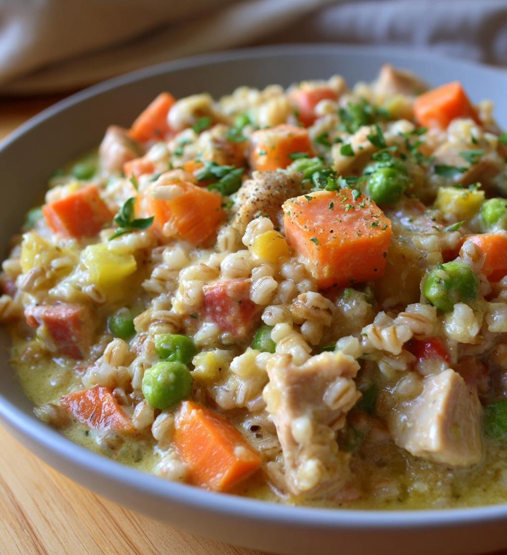 Creamy Chicken Pot Pie Barley