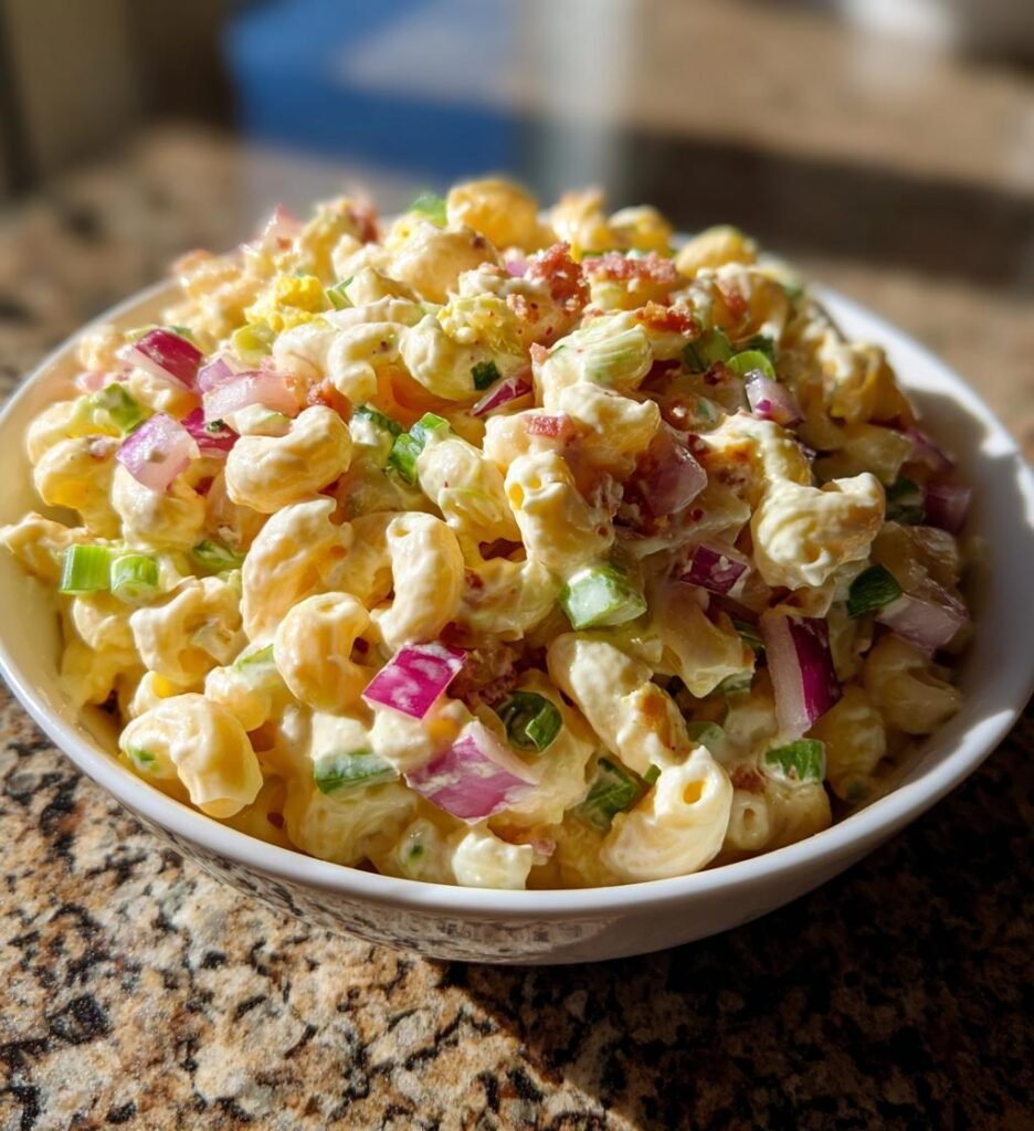 Creamy Deviled Macaroni Salad