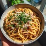 Creamy High Protein Beef Pasta