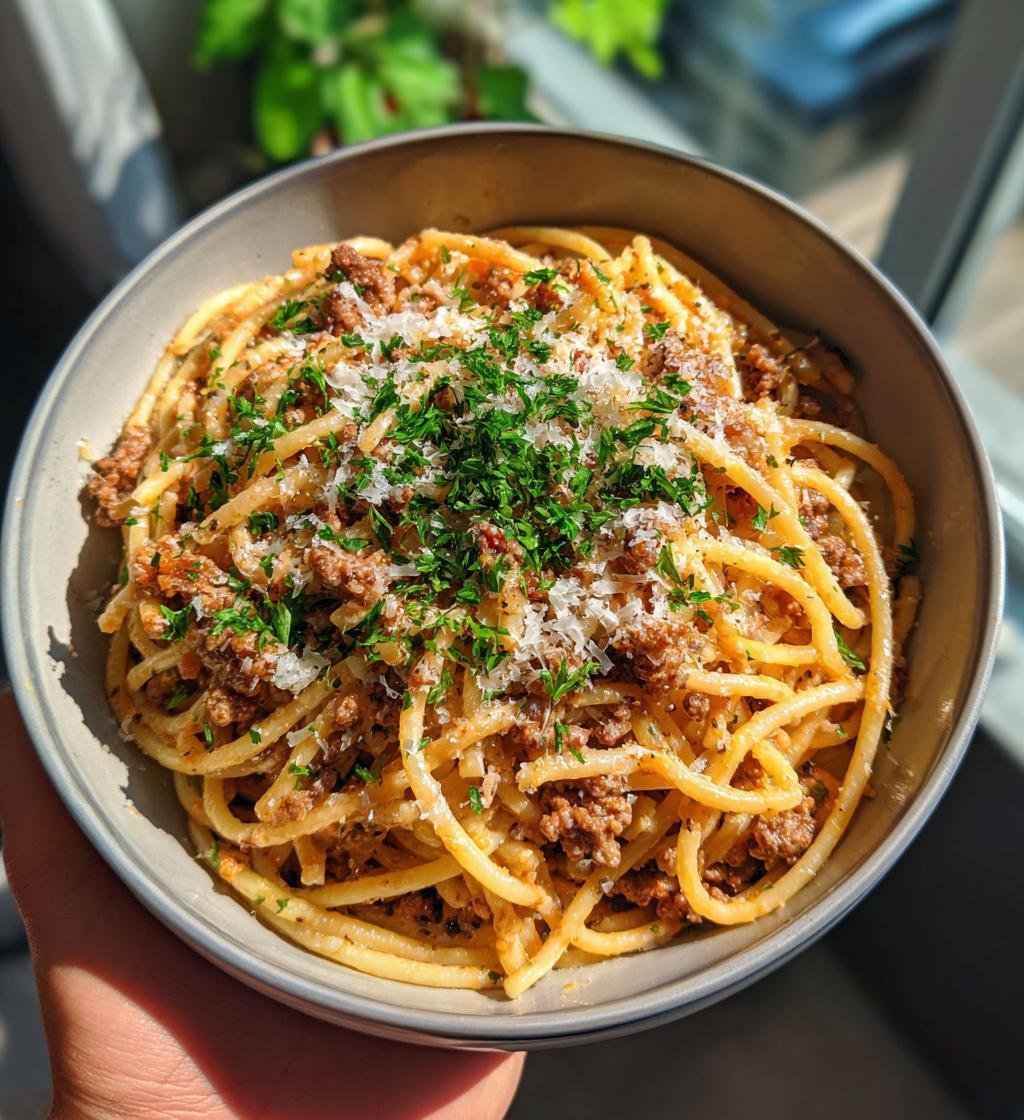 Creamy High Protein Beef Pasta